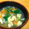 ちーまぐ's cooksnap of when they made 簡単！小松菜（水菜）とえのきの中華スープ.