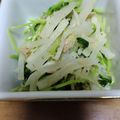 クック3IM4VX☆'s cooksnap of when they made ポン酢味の常備菜！豆苗と大根のツナ炒め.