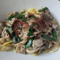 庵chai's cooksnap of when they made ニラあんかけ☆カリカリかた焼きそば☆昼食.