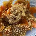 クック1TVJQA☆'s cooksnap of when they made 常備菜★レンコンと人参のきんぴら.