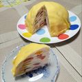 ｋｕｂｏｃｃｈｉ's cooksnap of when they made チーズクリーム＆フルーツの♡ミルクレープ.