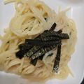 ５人家族の食事's cooksnap of when they made ワンパン☆かねふく明太子のクリームパスタ.