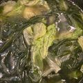cookemm's cooksnap of when they made 焼肉のお供に☆余ったレタスと若芽のスープ.
