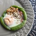 ちゃかぴまま's cooksnap of when they made スナップエンドウのハムエッグ.