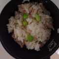 ユッキー1119's cooksnap of when they made ブロックベーコンと枝豆の炊き込みご飯.