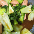 きひばうわー's cooksnap of when they made 青梗菜と魚肉ソーセージのオイマヨ炒め.