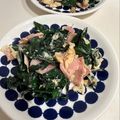こるだ's cooksnap of when they made カーボロネロとベーコンの簡単卵炒め。.