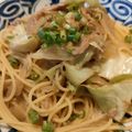 ☆とんとこ豚☆'s cooksnap of when they made ☆ツナと玉ねぎのにんにく醤油パスタ☆.