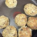 ちびくわキッチン's cooksnap of when they made 離乳食☆鯖水煮缶でお魚ハンバーグ.