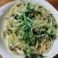 青森在住's cooksnap of when they made シメジと水菜の和風パスタ.