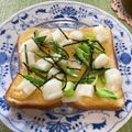ビートルズ食堂's cooksnap of when they made ＊白ネギ＆おもち＊和風マヨ柚子胡椒ピザ.