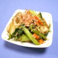 ＠迷子＠'s cooksnap of when they made 電子レンジで簡単☆小松菜とちくわの煮浸し.