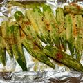 はるひやま's cooksnap of when they made オクラのピリ辛マヨネーズ焼き.