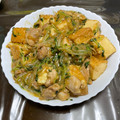 bellchia's cooksnap of when they made 鶏モモ肉と厚揚げの照り焼き**豆苗入り♪.