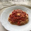 Ruriluru's cooksnap of when they made モッツァレラチーズのトマトソースパスタ✿.