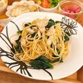 のんちごはん♡'s cooksnap of when they made ☆簡単☆ほうれん草とツナの和風パスタ.