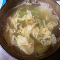 ＬＡＣ's cooksnap of when they made エビの殻だしで！レタス卵スープ！.