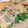✏❤☁⚡⏳'s cooksnap of when they made レンジで速旨おつまみ☆小松菜ハムチーズ.
