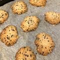 k☆mao's cooksnap of when they made 簡単♫胡麻とオートミールの米粉クッキー.