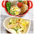のんべぇヒロ's cooksnap of when they made 美味しすぎ！キャベツと卵のごまだれサラダ.