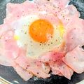 pyonpoco's cooksnap of when they made 簡単！おいしくきれいなベーコンエッグ.