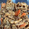 クックNR840P☆'s cooksnap of when they made きのこ入り肉団子と根菜の甘酢炒め.