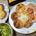 ˚♡'s cooksnap of when they made ちょー簡単☆餃子の皮ピザ‼.