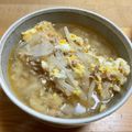 お都水's cooksnap of when they made 食べるスープ『ひき肉もやし旨味噌スープ』.