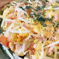 あっちゃんキッチン♪'s cooksnap of when they made もやしとベーコンの卵炒め.