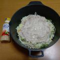 55才のおじさん's cooksnap of when they made 豚肉とせん切りキャベツのフライパン蒸し.