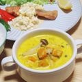 まる゜'s cooksnap of when they made 簡単✿南瓜ときのこの濃厚クリームスープ.