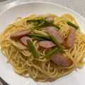 ❥nico❥'s cooksnap of when they made ☆アスパラとベーコンのパスタ☆.