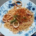 あゆはと's cooksnap of when they made ■いかとトマトのにんにくスパゲティー■.