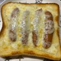 ★なみ☆'s cooksnap of when they made ウィンナーチートースト.