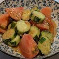 さよまさ's cooksnap of when they made トマトときゅうりのパクパクサラダ.