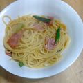 bolan185's cooksnap of when they made ☆アスパラとベーコンのパスタ☆.