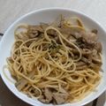 ケンチャナヨ～'s cooksnap of when they made 【話題入り】豚肉と牛蒡の和風パスタ.