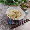 クックHG9V8Y☆'s cooksnap of when they made 大根間引菜とちりめんじゃこの炊き込みご飯.