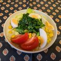龍青空ママ's cooksnap of when they made ☆にら・レタス・トマト☆スタミナサラダ.