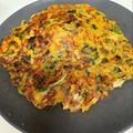 クックCUAEMS☆'s cooksnap of when they made 米粉で簡単もちもちチヂミ.