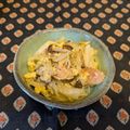 龍青空ママ's cooksnap of when they made キャベツとベーコンのカルボナーラ風♬.