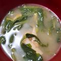 ヨシヨッシー's cooksnap of when they made ほうれん草と厚揚げの味噌汁.