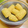ルパンのかあさん☆彡's cooksnap of when they made 水コップ一杯3分トウモロコシ完璧なゆで方.