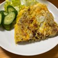 なっさん姫's cooksnap of when they made 合いびき肉とじゃがいもの甘辛オムレツ.