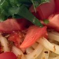 MULA's cooksnap of when they made トマトと大葉の冷製サラダうどん.