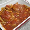 rarararako's cooksnap of when they made トマト缶で★煮込みハンバーグ.