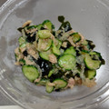 花音's cooksnap of when they made 給食の味*きゅうりとわかめとツナの酢の物.