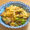 kawaramono's cooksnap of when they made 豚こまキャベツのピリ辛炒め.