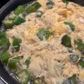 ななみん ママ★★'s cooksnap of when they made ●おくらと卵の簡単スープ●.