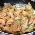 黒豆にゃんこ☆'s cooksnap of when they made キャベツと鶏むね肉のオイスター炒め.